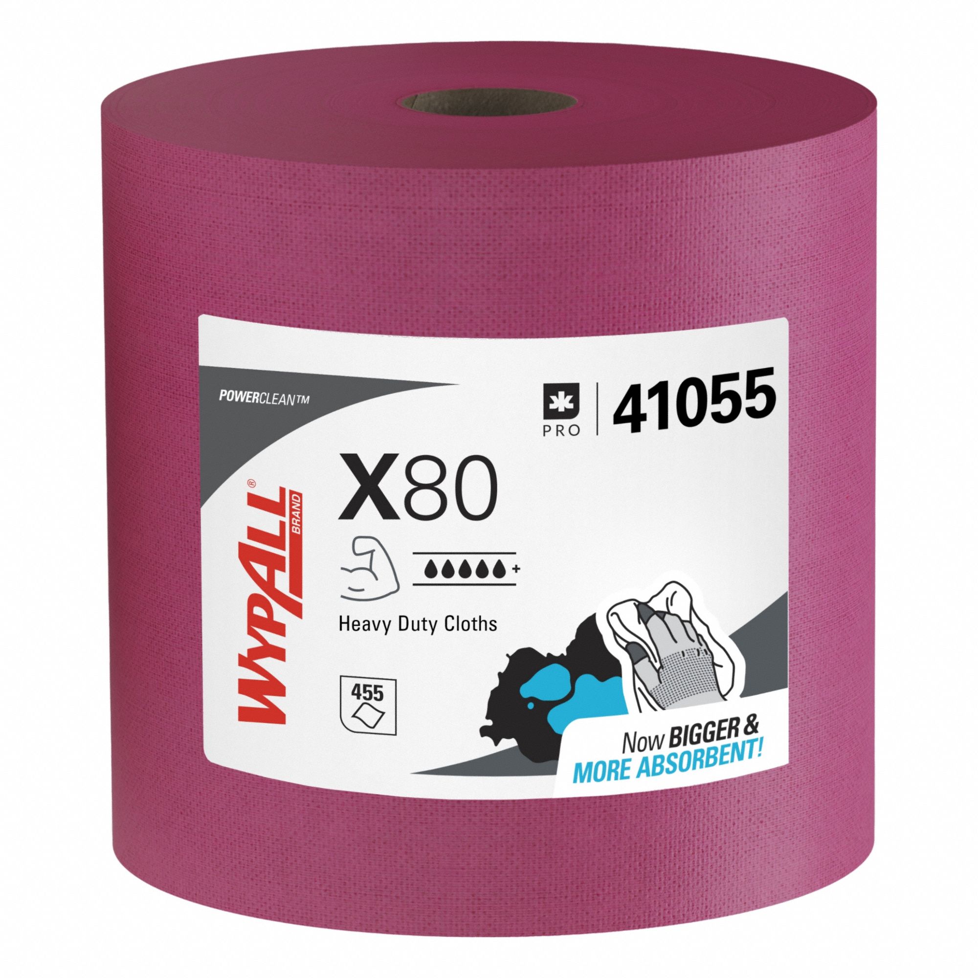 CHIFFON X80 ROULEAU GEANT ROUGE 475FL/RL