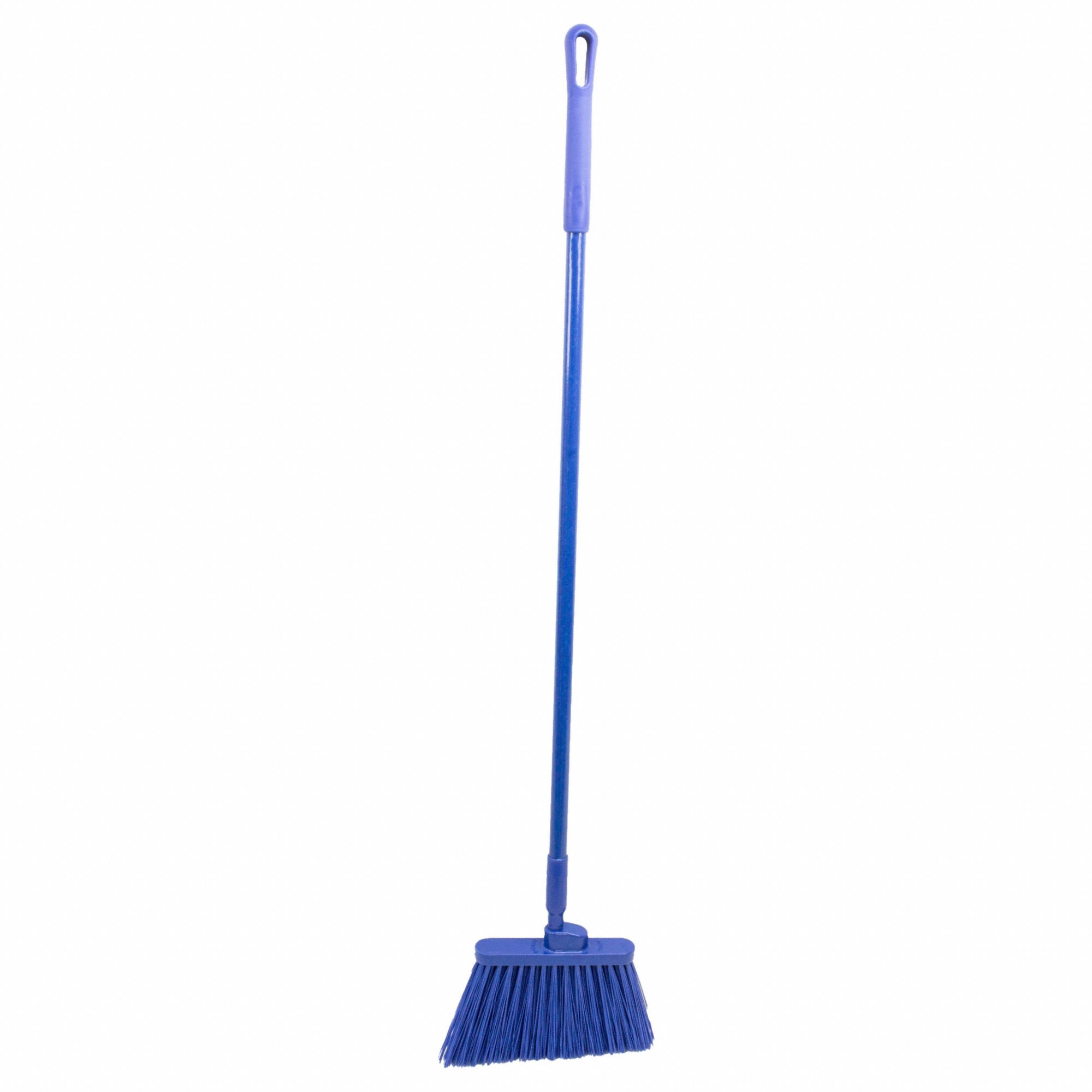Angle Broom Unflagged, 56", Blue, PK12