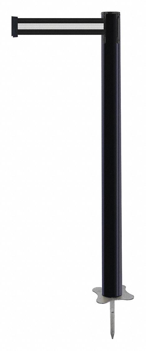Spike Post, Black Post, 43" H