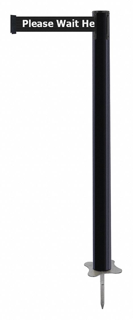 Spike Post, Black Post, 43" H