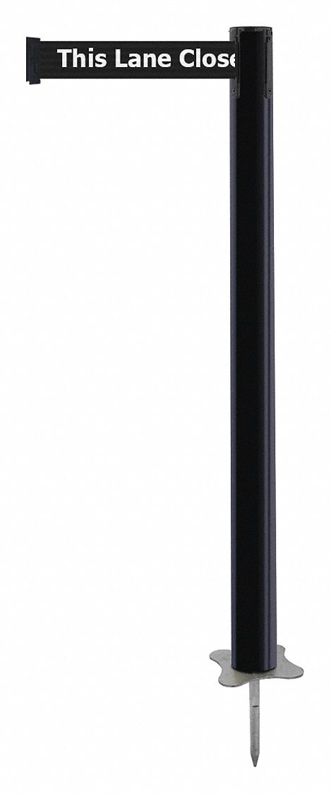 Spike Post, Black Post, 43" H