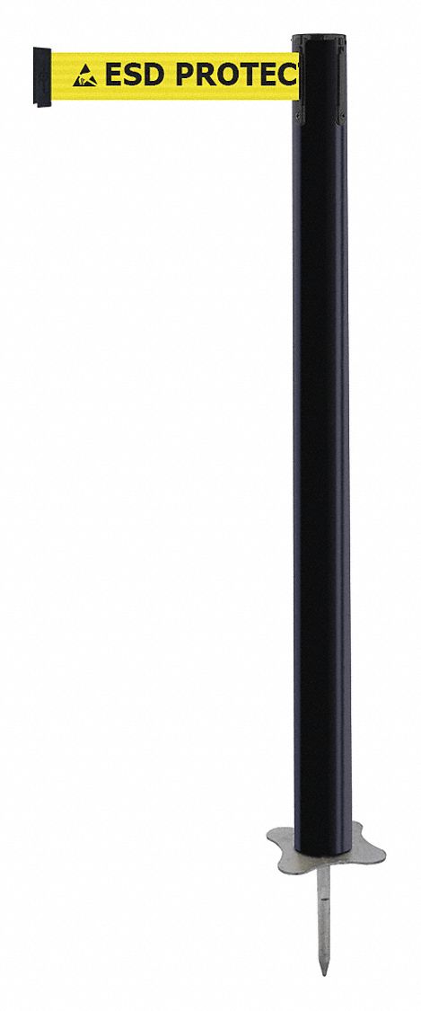 Spike Post, Black Post, 43" H