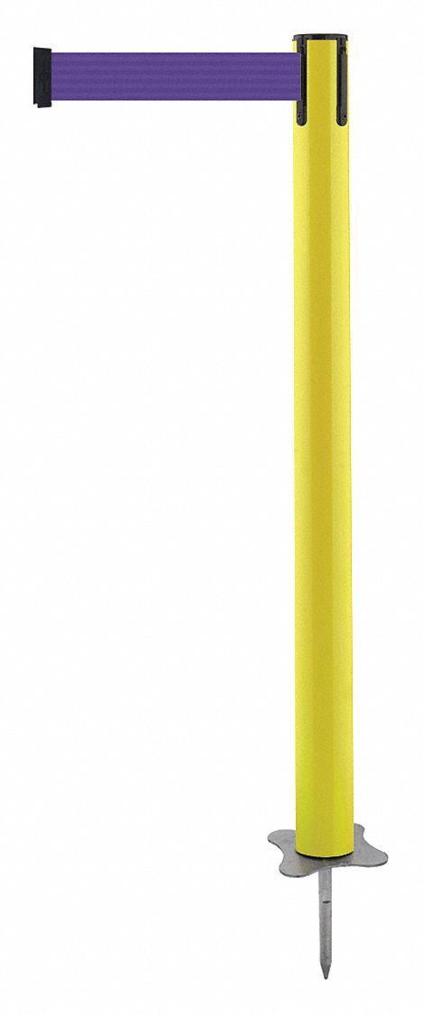 Spike Post, Yellow Post, 43" H
