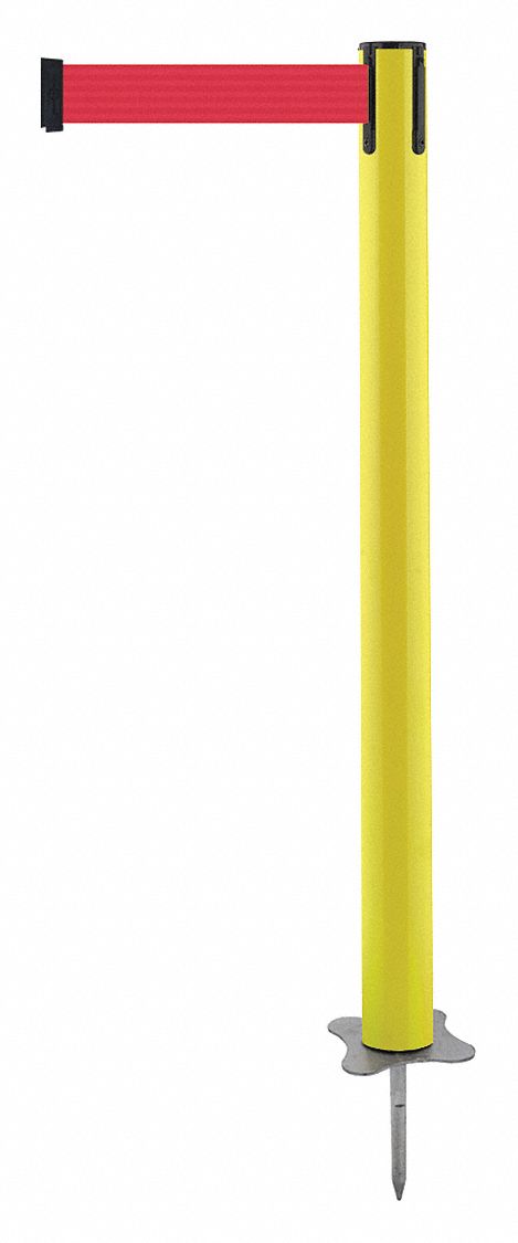Spike Post, Yellow Post, 43" H