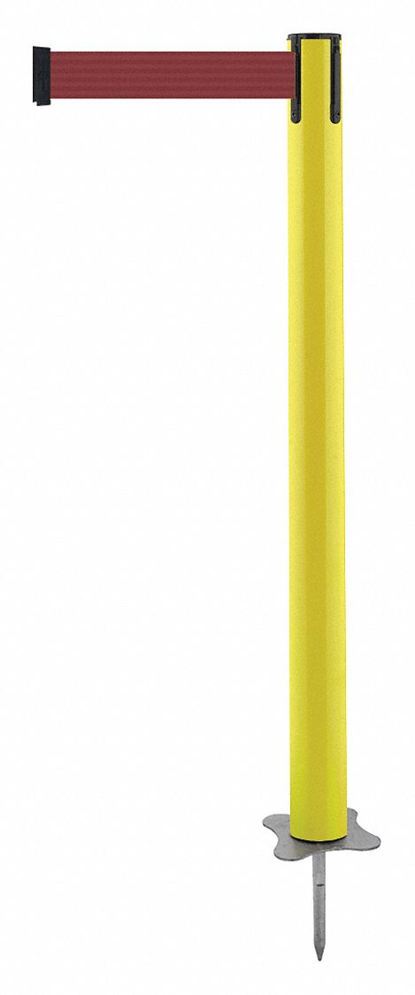 Spike Post, Yellow Post, 43" H