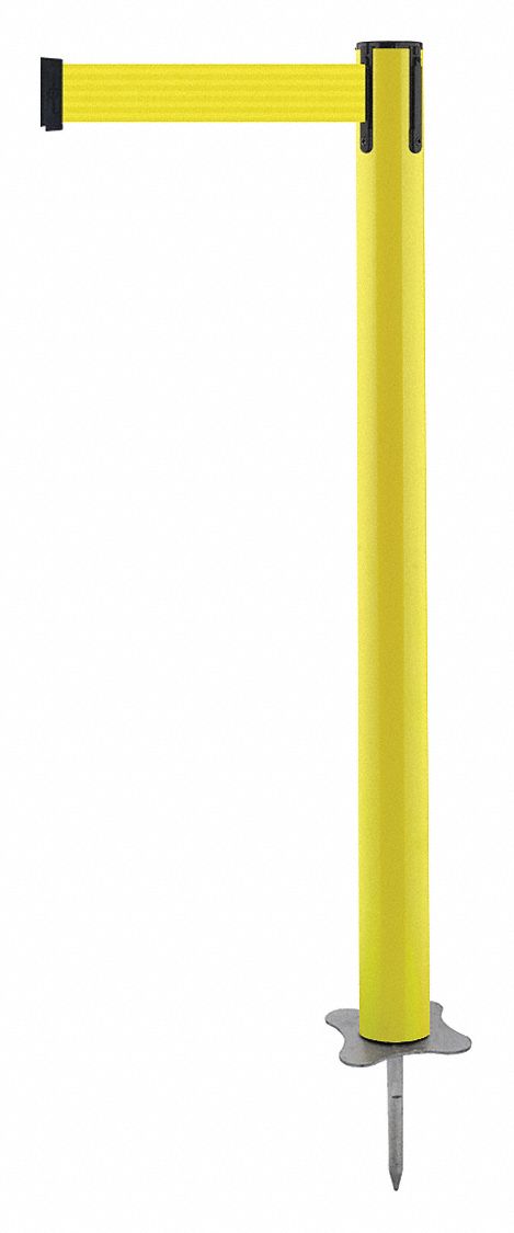 Spike Post, Yellow Post, 43" H
