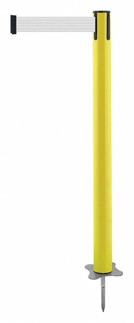 Spike Post, Yellow Post, 43" H
