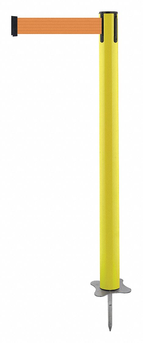 Spike Post, Yellow Post, 43" H