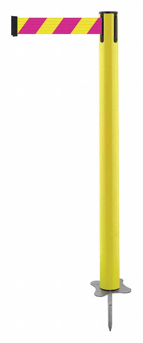 Spike Post, Yellow Post, 43" H