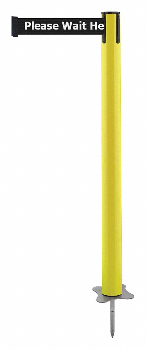 Spike Post, Yellow Post, 43" H