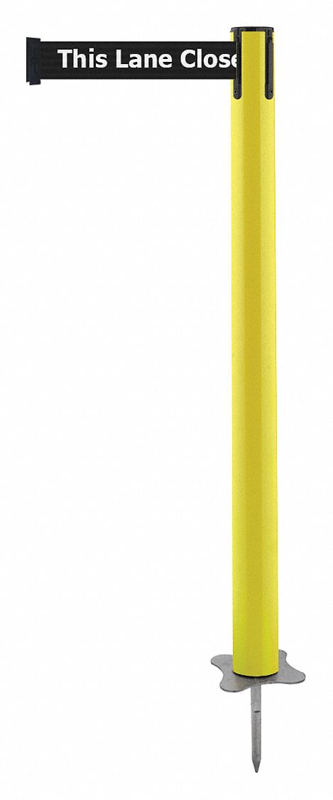 Spike Post, Yellow Post, 43" H