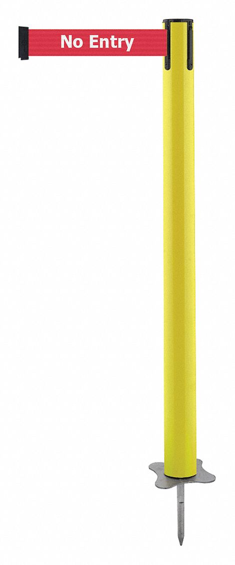 Spike Post, Yellow Post, 43" H