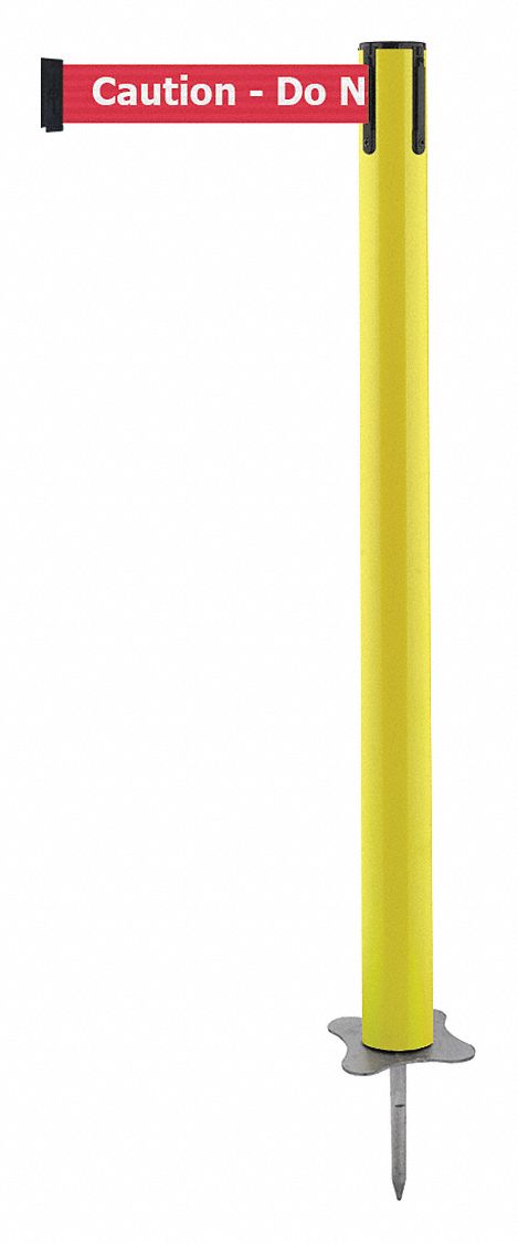 Spike Post, Yellow Post, 43" H