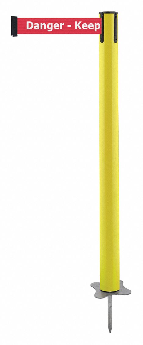 Spike Post, Yellow Post, 43" H