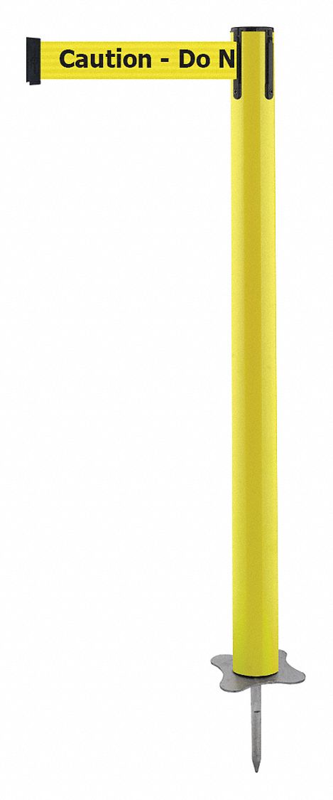 Spike Post, Yellow Post, 43" H