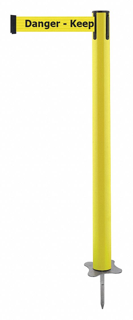Spike Post, Yellow Post, 43" H