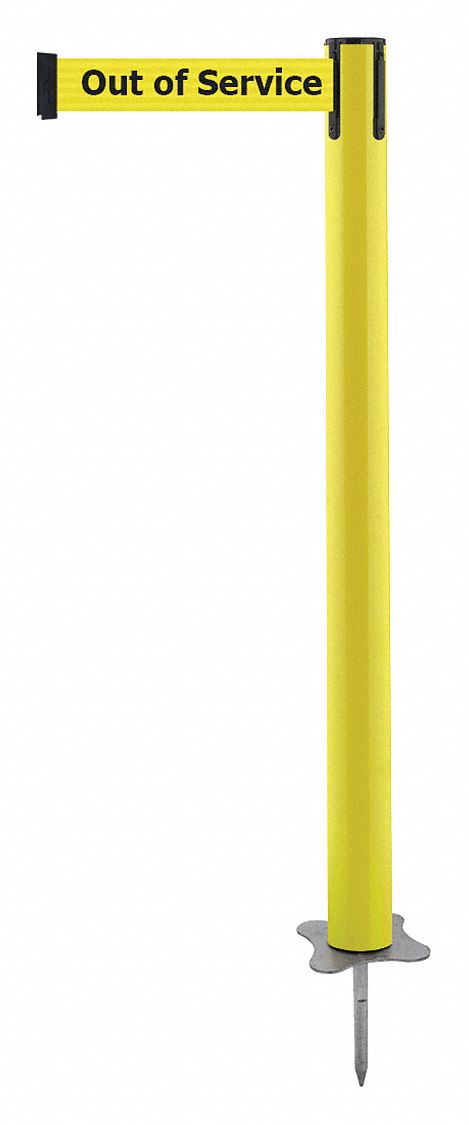 Spike Post, Yellow Post, 43" H