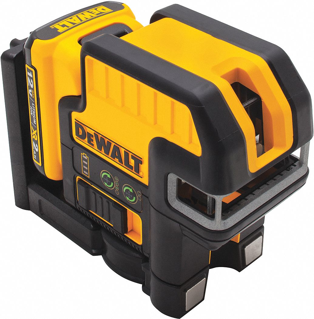 DEWALT Cross Line Laser Kit 2 Lines and 2 Dots Green Beam 0 Planes 1 8 in Accuracy Included