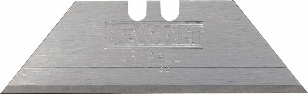 UTILITY BLADE, 2 1/2 IN BLADE L, 3/4 IN BLADE W, 0 IN BLADE THICK, STEEL, 5 PK