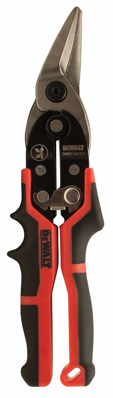 Aviation Snip: Left, 10 in Overall Lg, 1 1/2 in Cutting Lg, Steel, Multi-Component, Steel