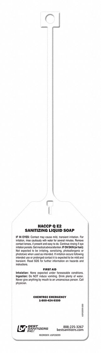 Bottle Hang Tag Plastic