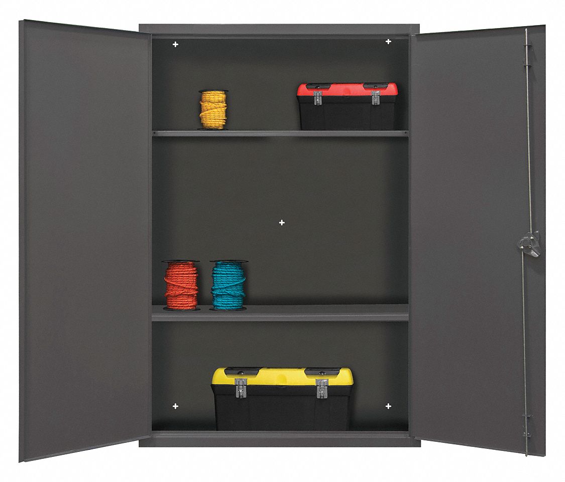 DURHAM MFG Storage 36 in x 14 in x 48 in, Swing Handle