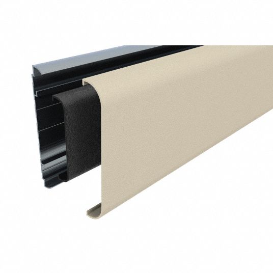 Wall Guard, Oatmeal, Plastic, 144 in Length, 6 in Height, 1 in ...