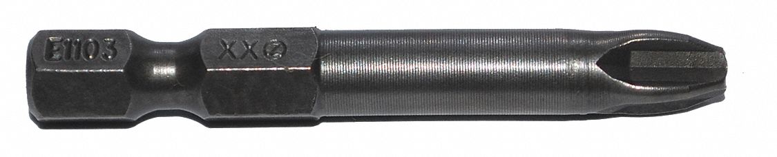 Power Bit: Power Bit, Imperial, PH3 Bit Industry Size, #3 Bit Size, Std, Hex, S2 Steel, 5 PK