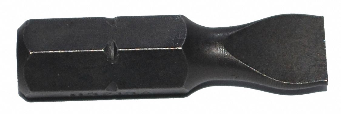 Insert Bit: Insert Bit, Slotted Head, Imperial, 5F-6R Bit Industry Size, Std, Hex, 5 PK