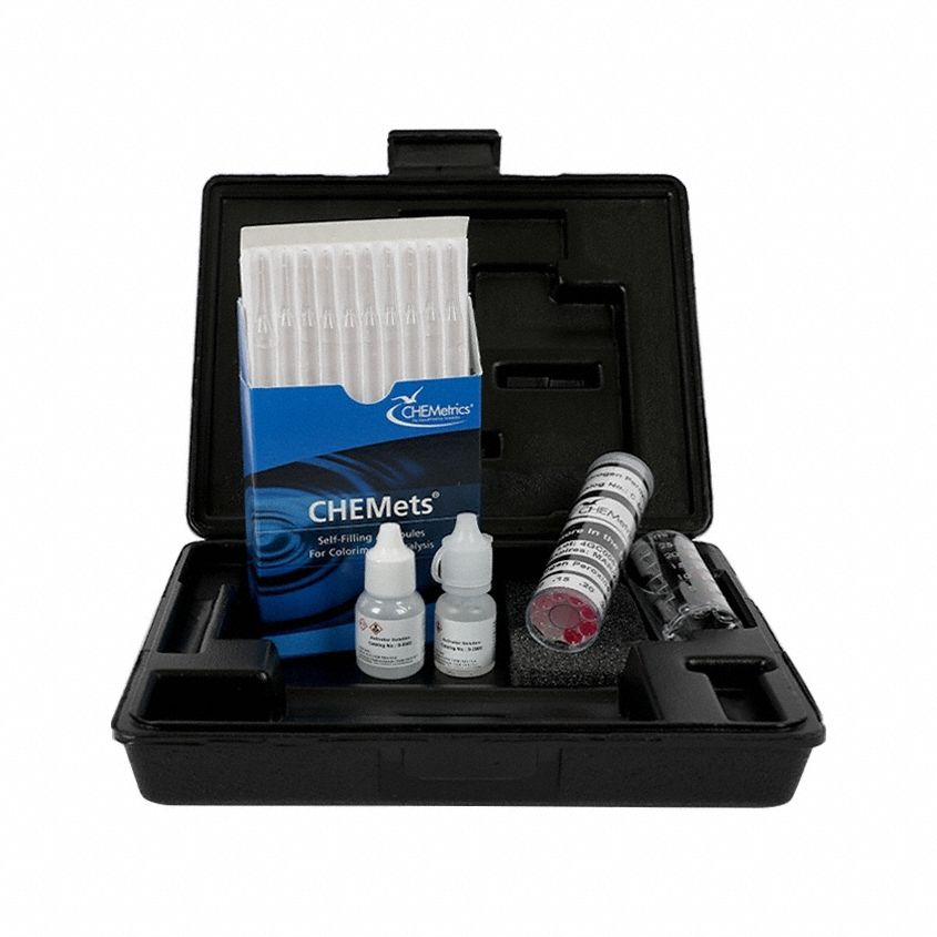 CHEMETRICS, Hydrogen Peroxide, 0 to 0.5 ppm, Water Quality Test Kit ...