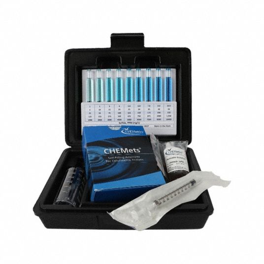 CHEMETRICS, Sulfide, 25 to 250 ppm, Water Quality Test Kit - 410ZT5|K ...