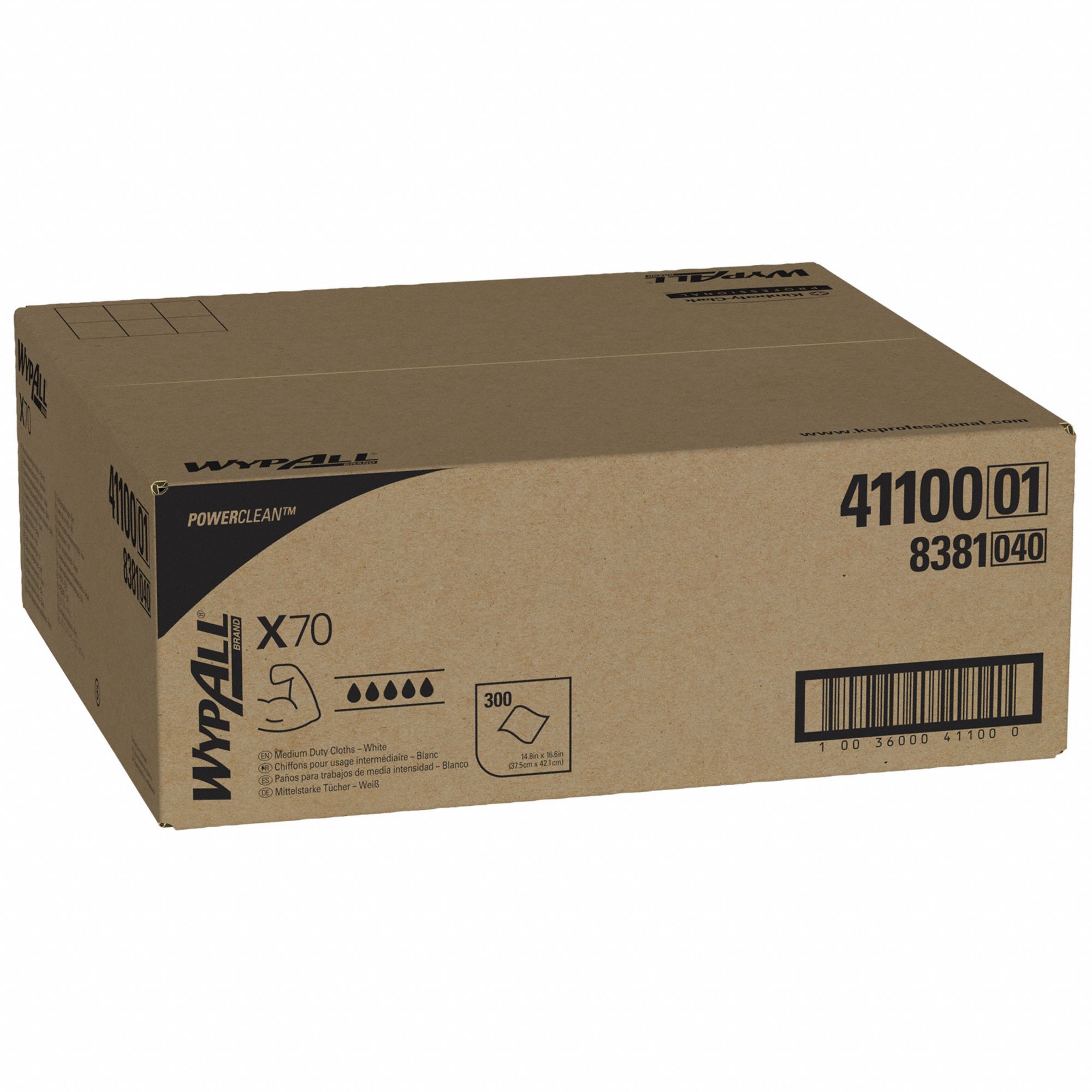 Dry Wipe 15 x 16-1/2 White