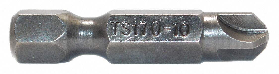 Power Bit: Power Bit, Imperial, Torq-Set Head, #10 Bit Industry Size, ACR, Hex, Power, 5 PK