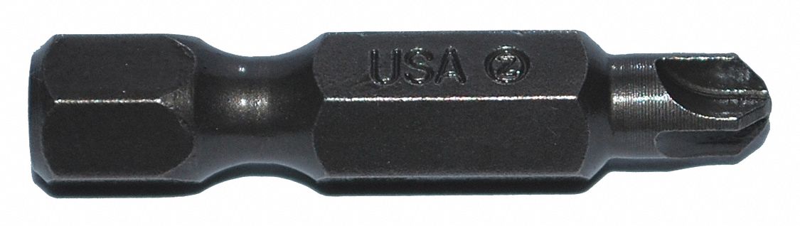 Power Bit: Power Bit, Imperial, Torq-Set Head, #6 Bit Industry Size, Std, Hex, S2 Steel, 5 PK