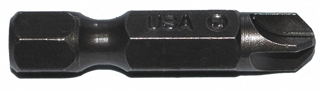 Power Bit: Power Bit, Imperial, Torq-Set Head, #8 Bit Industry Size, Std, Hex, S2 Steel, 5 PK