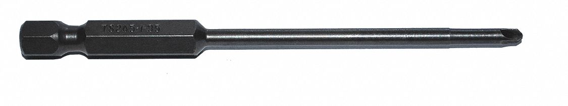 Power Bit: Power Bit, Imperial, Torq-Set Head, #1 Bit Industry Size, Std, Hex, S2 Steel, 5 PK