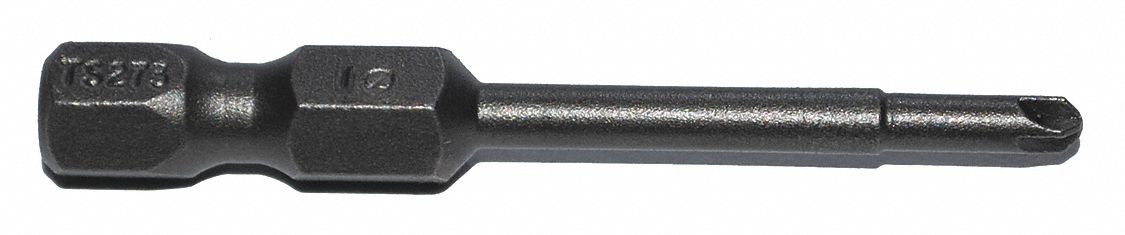 Power Bit: Power Bit, Imperial, Torq-Set Head, #1 Bit Industry Size, Std, Hex, S2 Steel, 5 PK