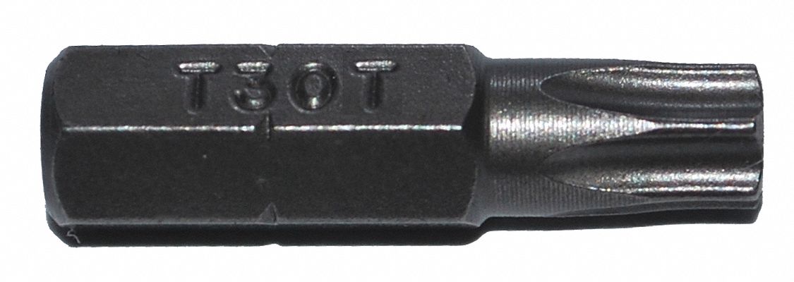 Insert Bit: Insert Bit, Imperial, Security Torx® Head, TR30 Bit Industry Size, Security, 5 PK