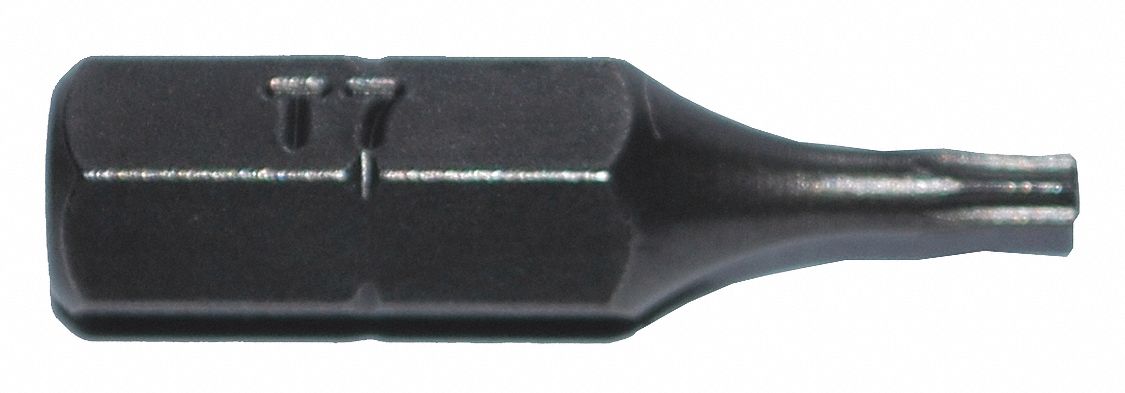 Insert Bit: Insert Bit, T7 Bit Size, Imperial, Torx® Head, T7 Bit Industry Size, Std, 5 PK