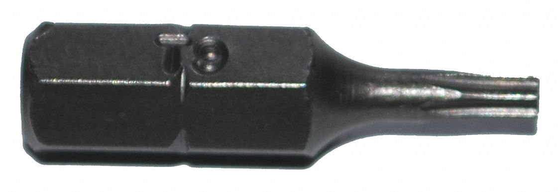 Insert Bit: Insert Bit, T9 Bit Size, Imperial, Torx® Head, T9 Bit Industry Size, Std, 5 PK