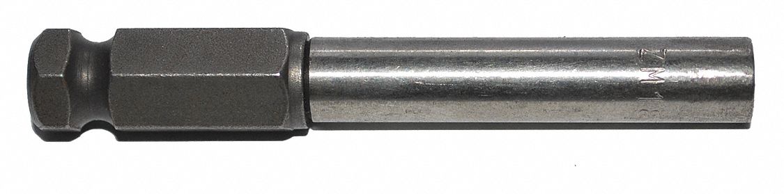 Bit Holder: Bit Holder, Power, 1/4 in Compatible Bit Size, Hex Compatible Bit Shank, Magnetic