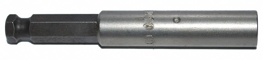 Bit Holder: Bit Holder, Power, 1/4 in Compatible Bit Size, Hex Compatible Bit Shank, Magnetic