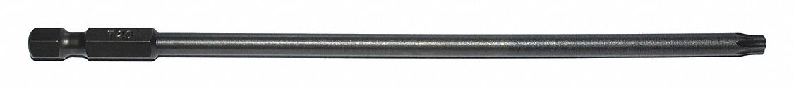 Power Bit: Power Bit, T20 Bit Size, Imperial, Torx® Head, T20 Bit Industry Size, Std, 5 PK