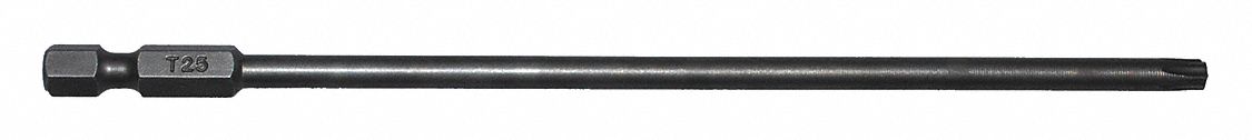Power Bit: Power Bit, T25 Bit Size, Imperial, Torx® Head, T25 Bit Industry Size, Std, 5 PK