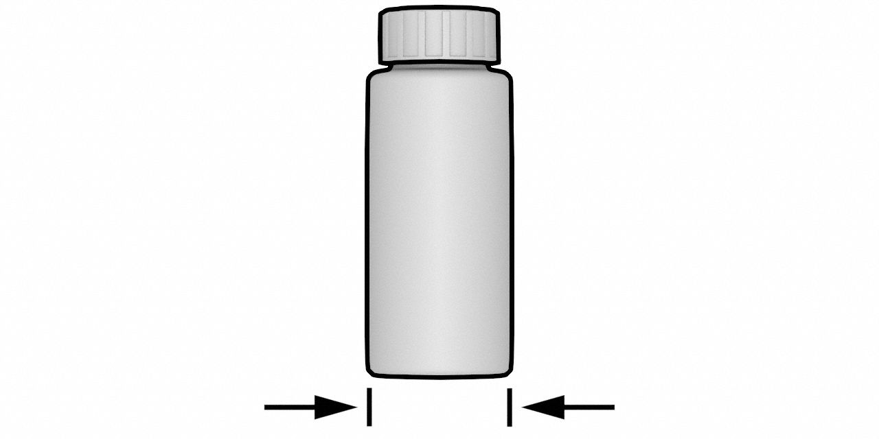 HDPE, 500 mL, Sampling Bottle - 46C777|10625-9007 - Grainger