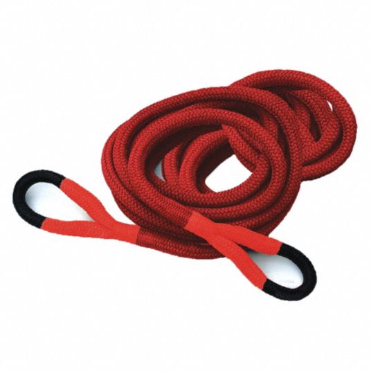 CATAPULT Red Energy Recovery Rope, 1 1/2 in Diameter, 30 ft