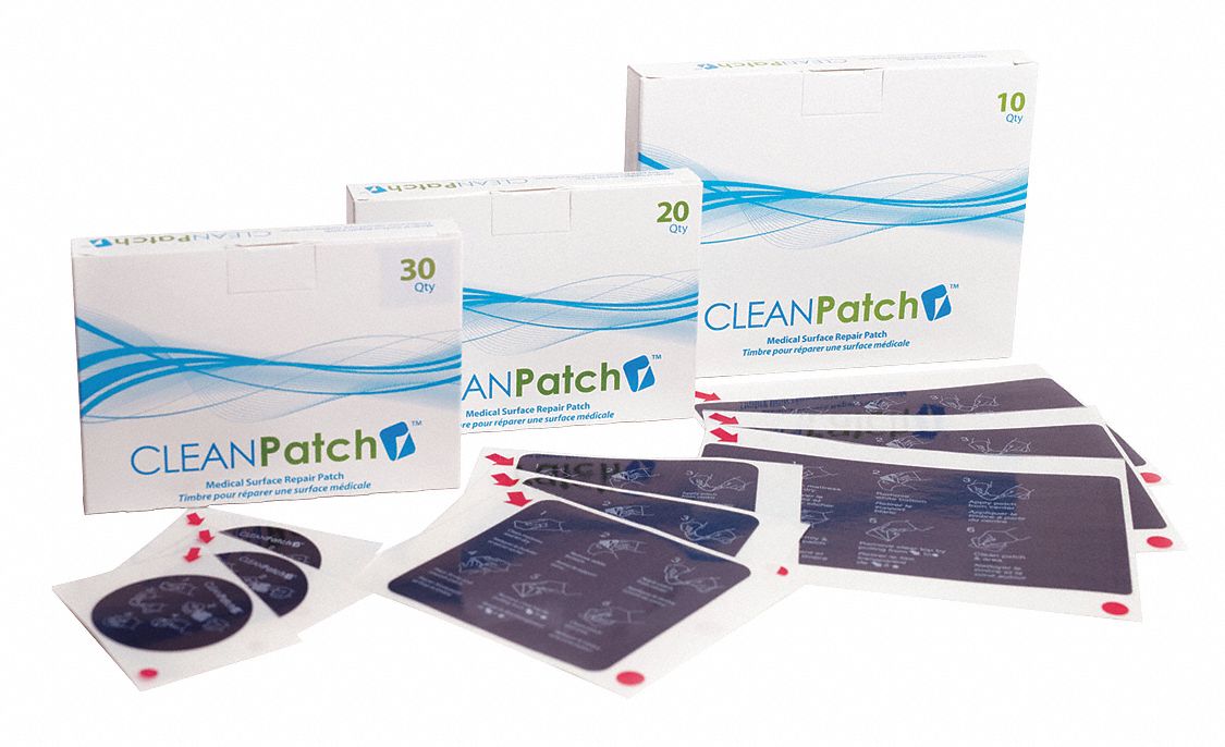 10, PK, Medical Surface Repair Patch 411F1112001 Grainger