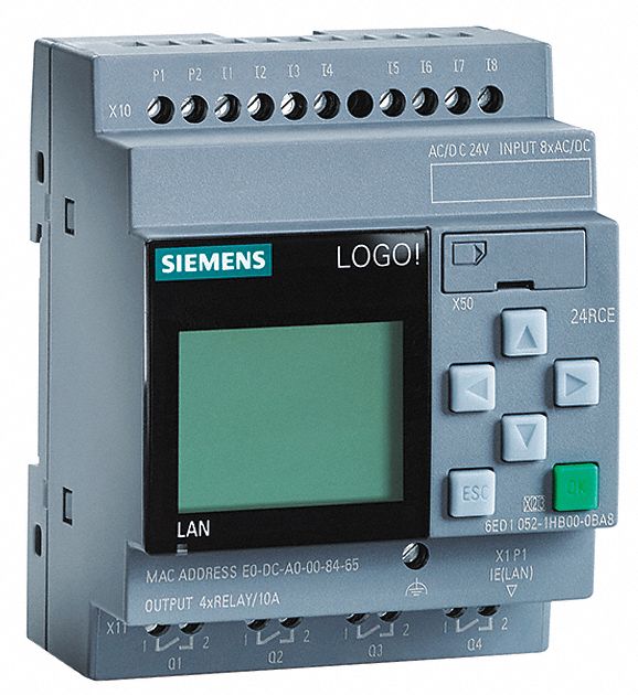 SIEMENS Controller, 24V AC/DC Input Voltage, 10 A Amps, Relay Output