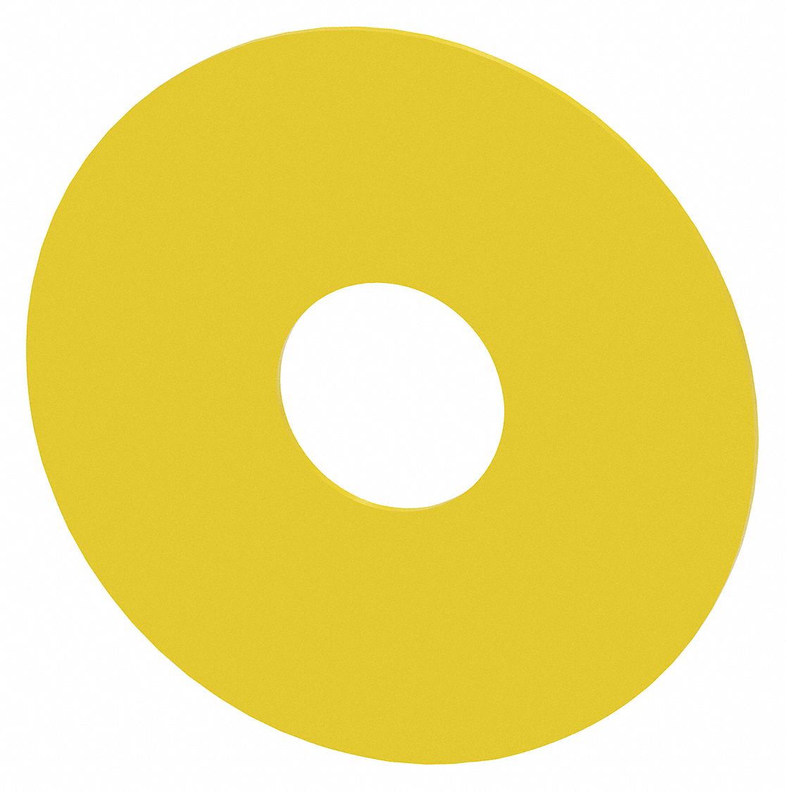 Legend Plate,  Yellow/Yellow,  Round