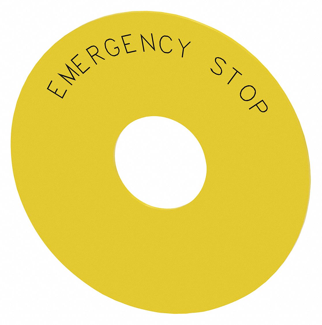 LegendPlate, EmergencyStop, Ylw/Ylw, Round